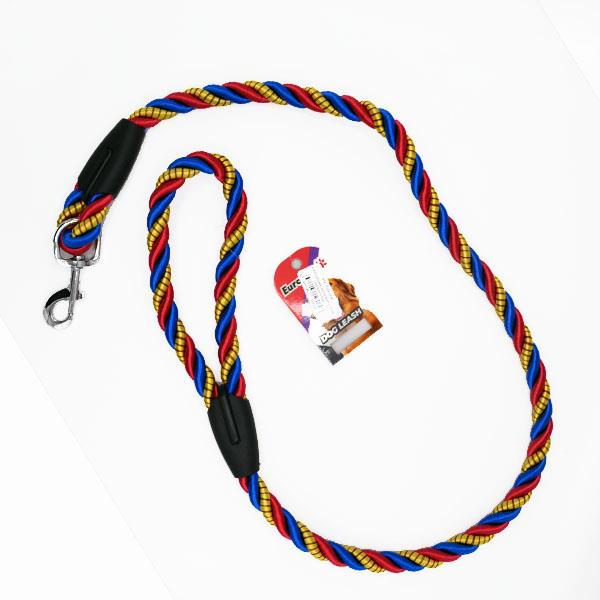 EuroDog Köpek Uzatma 14 mm x 120cm Sarı Krmz. Mavi