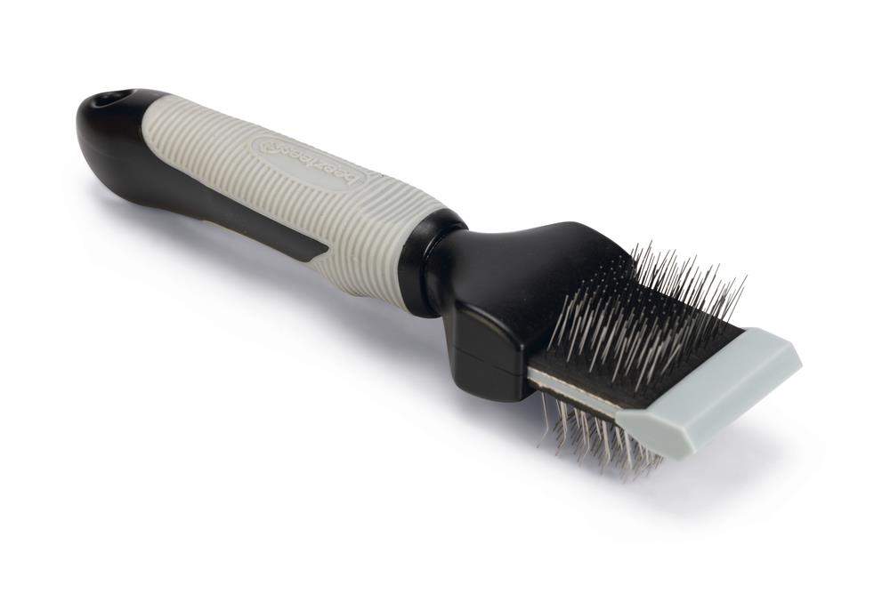 Beeztees Orta ve Uzun Tüylü Küçük Irk Köpek Tarağı, Çift Taraflı, 20cm, 20x4,5x4cm