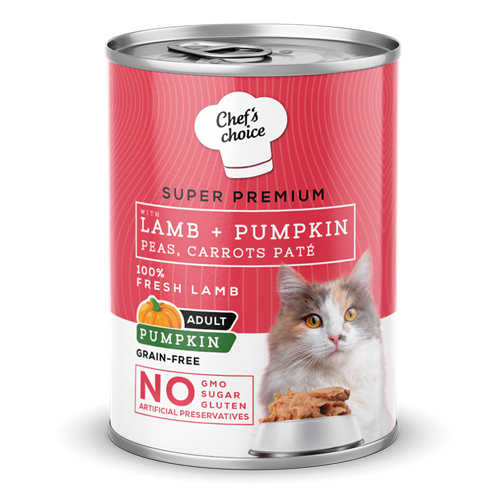 Chefs Choice Yetişkin Kediler İçin, Tahılsız, Hipoalerjenik, Kuzu Etli, Balkabaklı, Bezelyeli Ve Havuçlu Ezme 12x400 gr