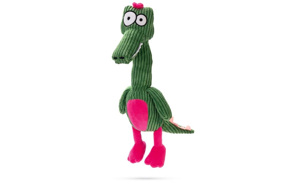 Beeztees Köpek Oyuncağı, Sesli, Timsah, Kadife, Yeşil, 37x10x8cm