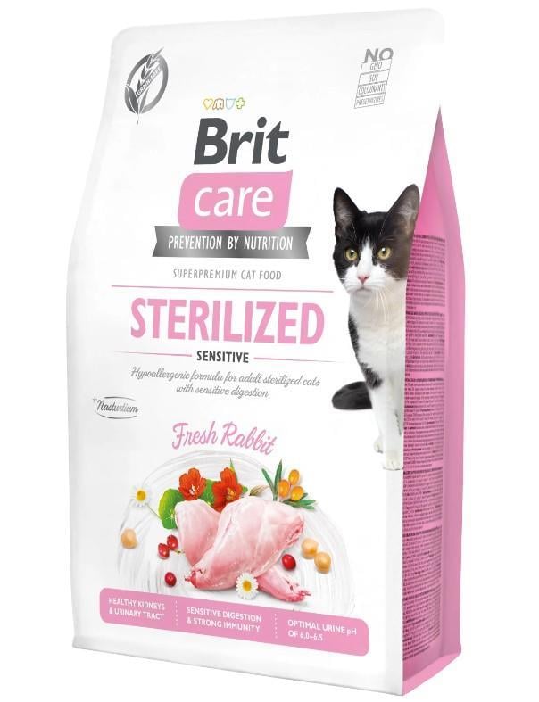 Brit Care Hypo-Allergenic Sensitive Tahılsız Tavşanlı Kısır Kedi Maması 7 kg