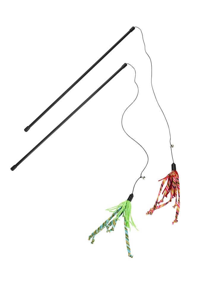 Beeztees Kedi Oltası, Zilli, Yün İpler Uc, Uzun Dayanıklı ip-70cm, Çeşitli Renklerde, 50cm