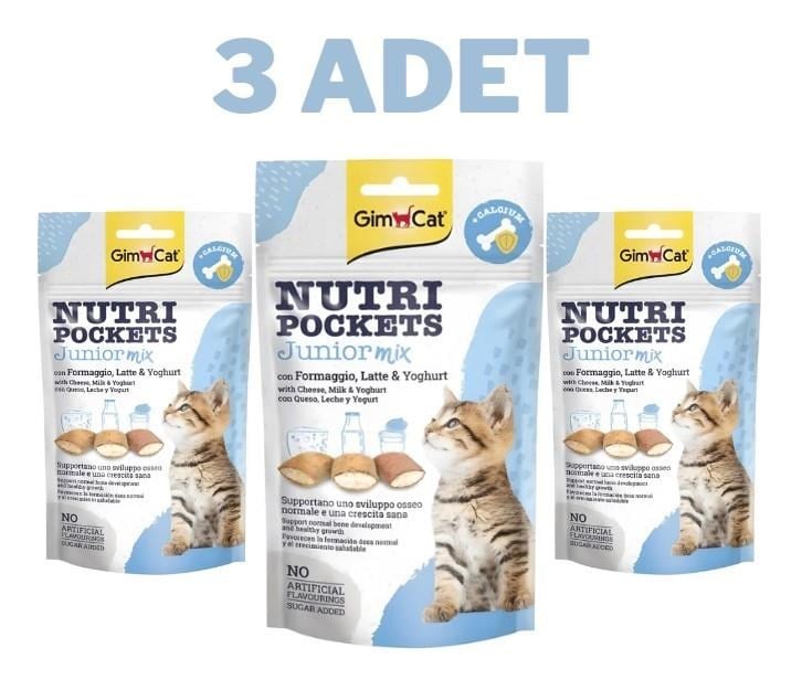 Gimcat Nutripockets Mix Yavru Kedi Ödülü 3x60 Gr