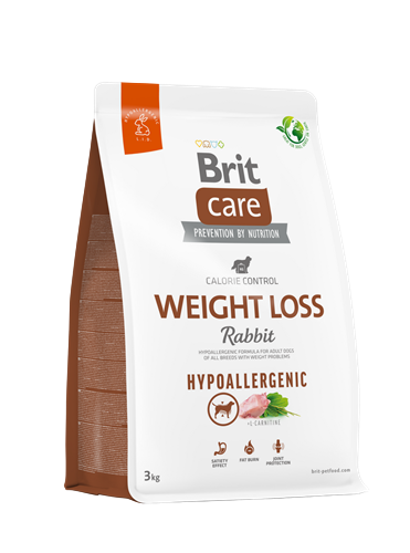 Brit Care Kilo Problemi Olan Yetişkin Köpekler İçin, Hipoalerjenik, Tavşan Etli Kuru Mama 3 kg
