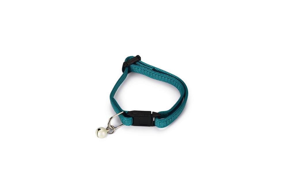 Beeztees Yavru Kedi Boyun Tasması, Zilli, Yeşil, 15-22cm