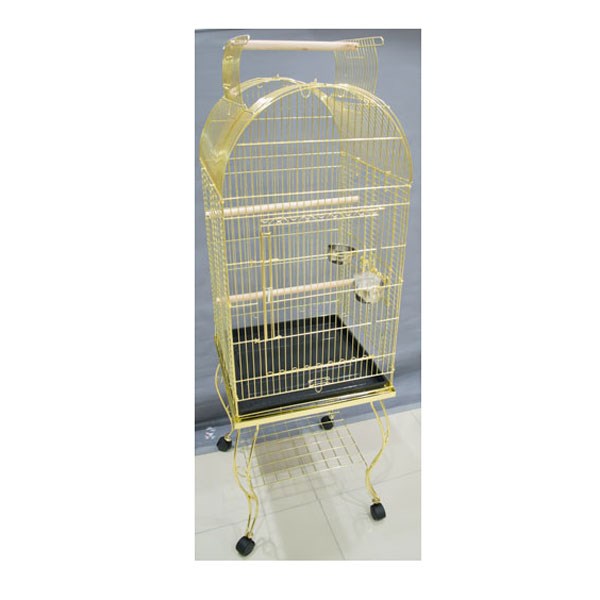 EuroGold Sehpalı Papağan Kafesi Gold (51x51x152)