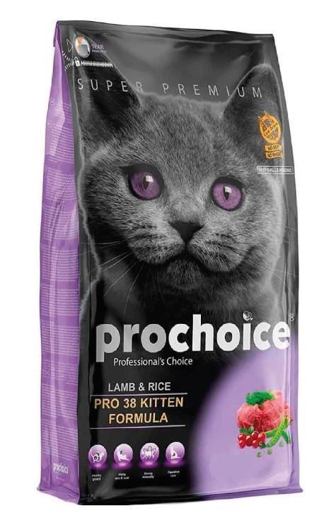 ProChoice Pro38 Kitten Lamb Kuzulu Yavru Kedi Maması 15 kg