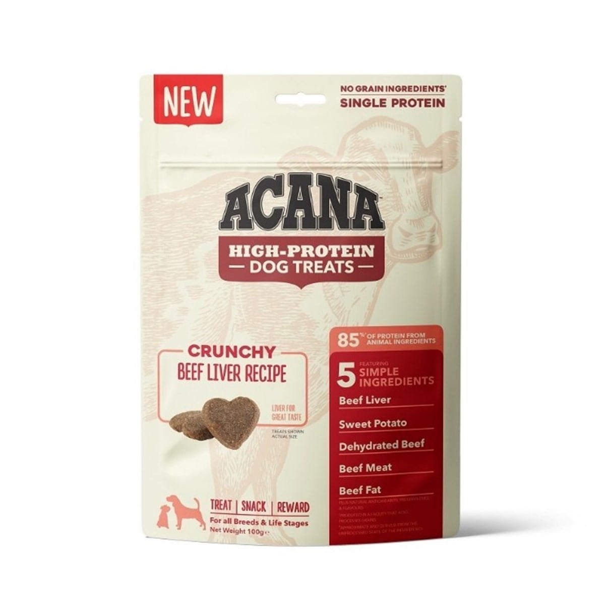 Acana Crunchy Beef Köpek Ödülü 100 Gr