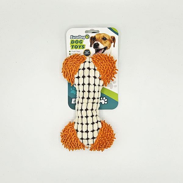 EuroDog Peluş Kemik Köpek Oyuncağı 18x12 Cm