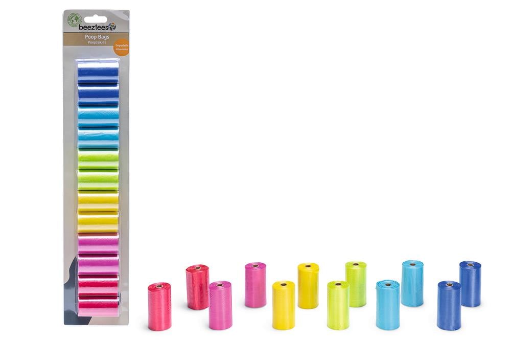 Beeztees Köpek Dışkı Toplama Poşeti, Çeşitli Renklerde, 12x20Adet