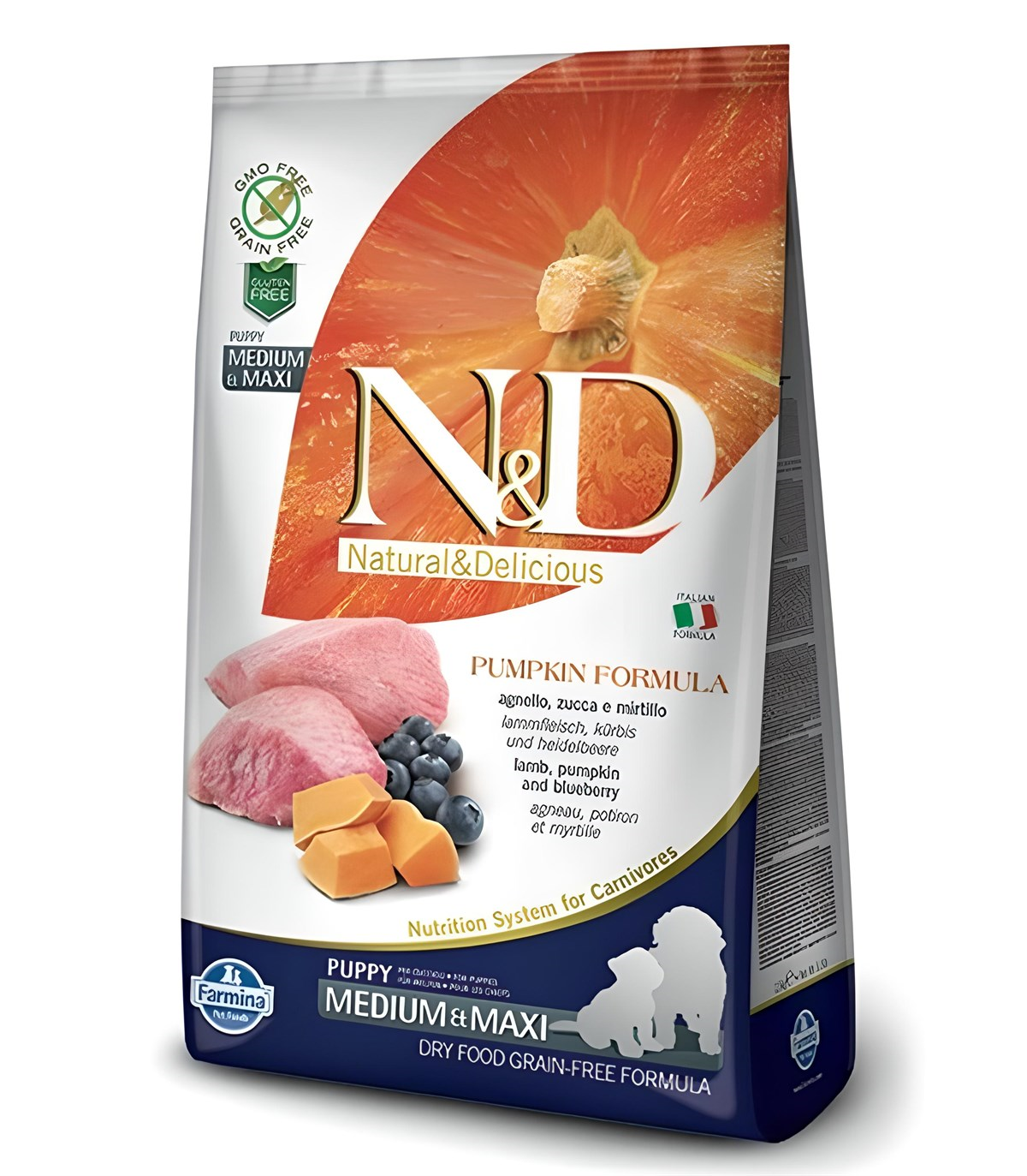 N&D Pumpkin Tahılsız Kuzu&Yaban Mersini Yavru Köpek Maması 12 Kg