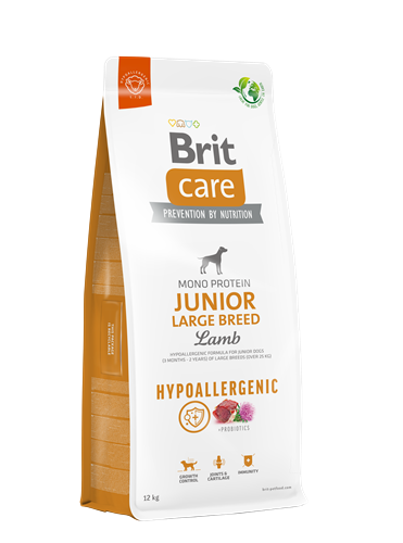 Brit Care Büyük Irk Genç Köpekler İçin, Tek Proteinli, Hipoalerjenik, Kuzu Etli Kuru Mama 12 kg