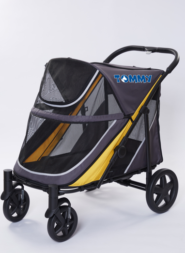 Tommy Evcil Hayvan Arabası Gri 112*65*100cm Max 40kg