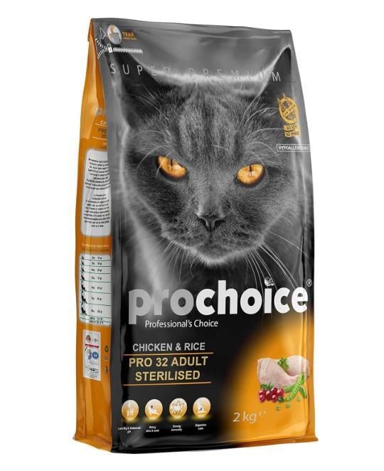 ProChoice Pro32 Chicken Rice Kısırlaştırılmış Kedi Maması 15 kg