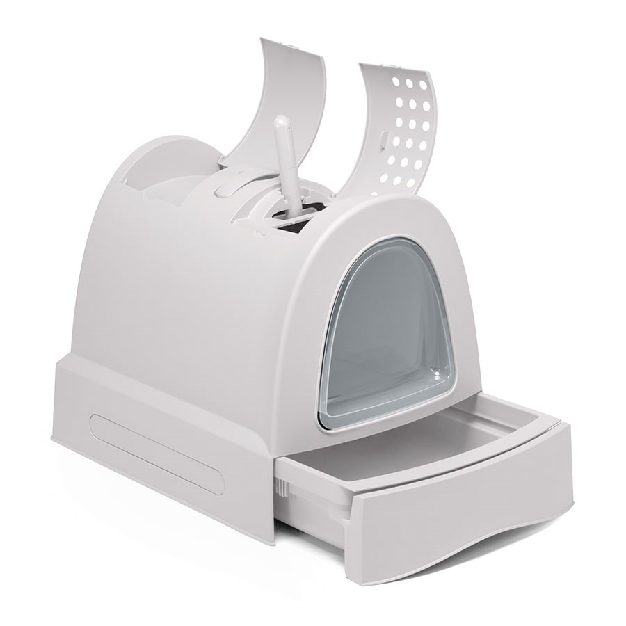 Imac Zuma Torbalı Kapalı Kedi Tuvaleti Gri 56x40x42,5cm