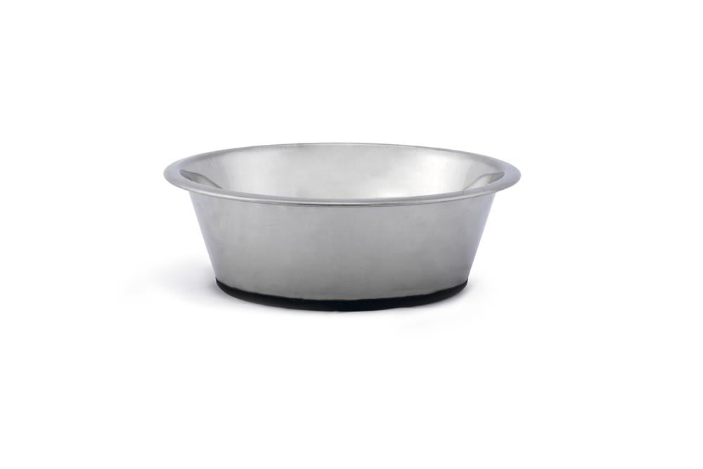 Beeztees Köpek Mama Su Kabı, Kaymaz Tabanlı, Paslanmaz Çelik, 25cm, 2,7L