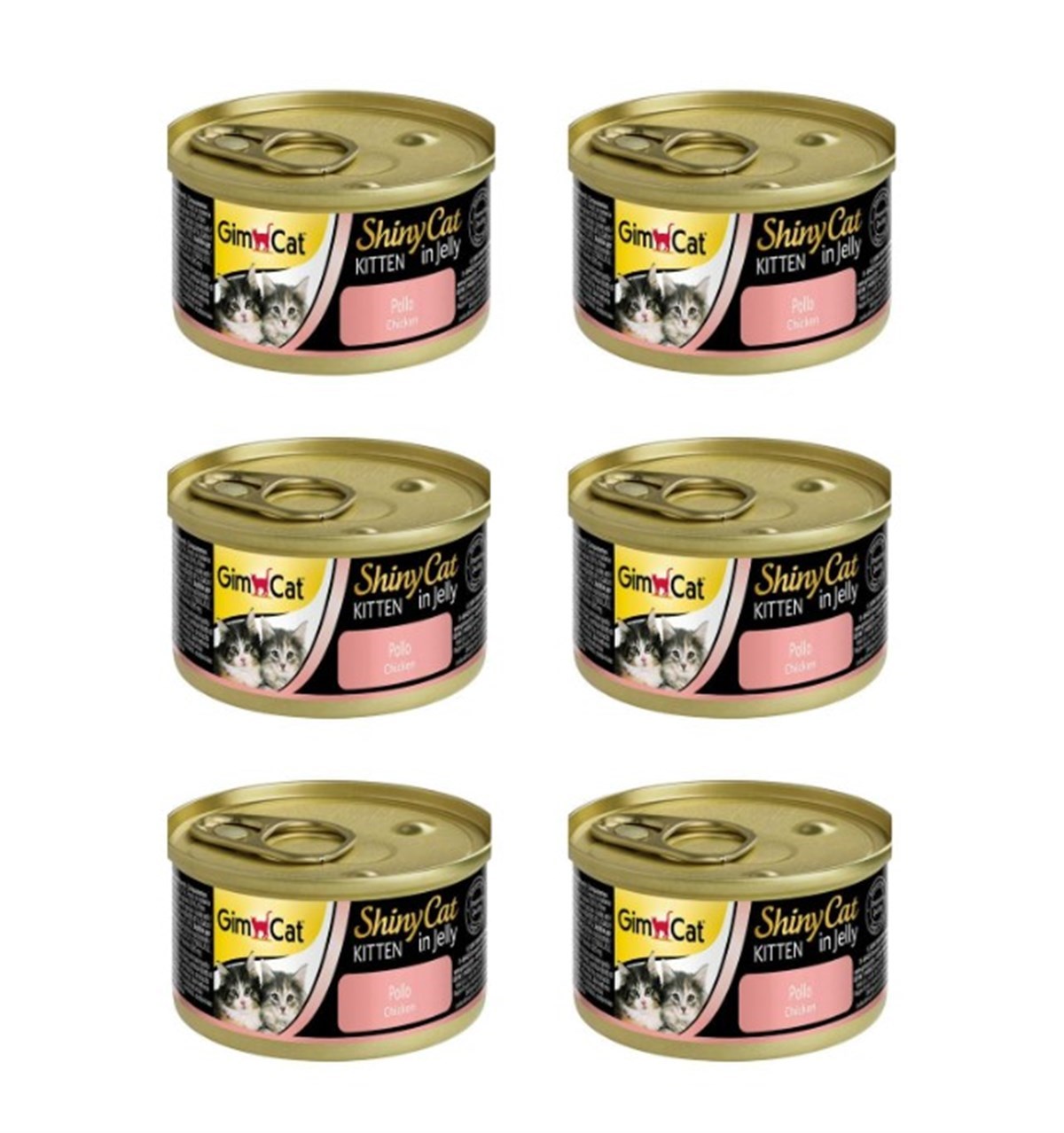 Gimcat Shinycat Tavuk Etli Yavru Kedi Konsevesi 6x70 Gr