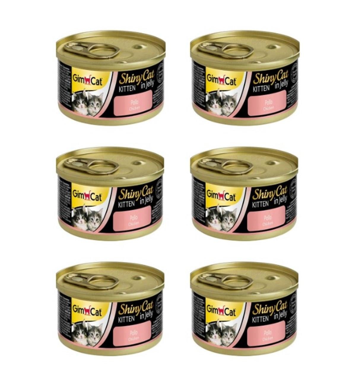 Gimcat Shinycat Tavuk Etli Yavru Kedi Konsevesi 6x70 Gr