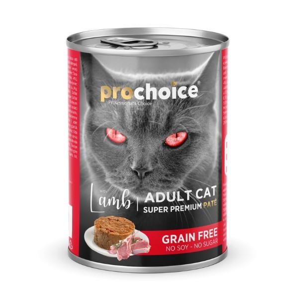 ProChoice Adult Cat Lamb Pate Kuzulu Kedi Konservesi 400 gr