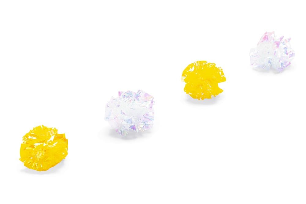 Beeztees Yavru Kedi Oyuncağı, Hışırtılı Top, 4 Adet, 5cm