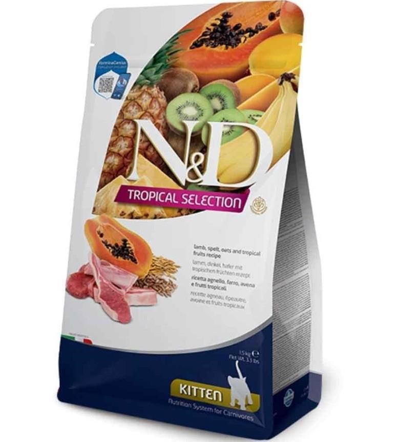 N&D Tropical Selection Kitten Kuzu Etli Yavru Kedi Maması 1.5 Kg