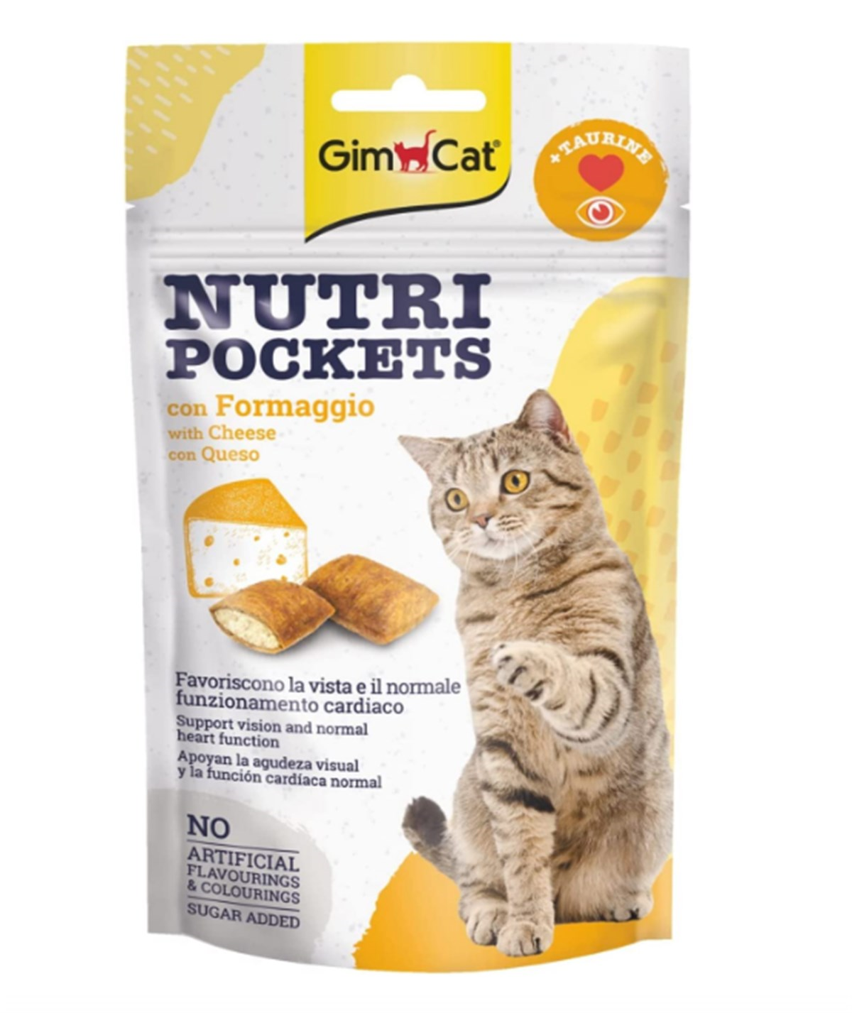 Gimcat Nutripockets Kedi Peynir Taurin Kedi Ödülü 60 Gr