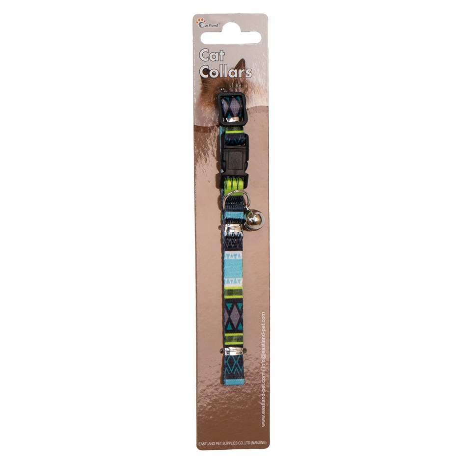 Eastland Klipsli Örgü Baskılı Kedi Tasması 22-30cm