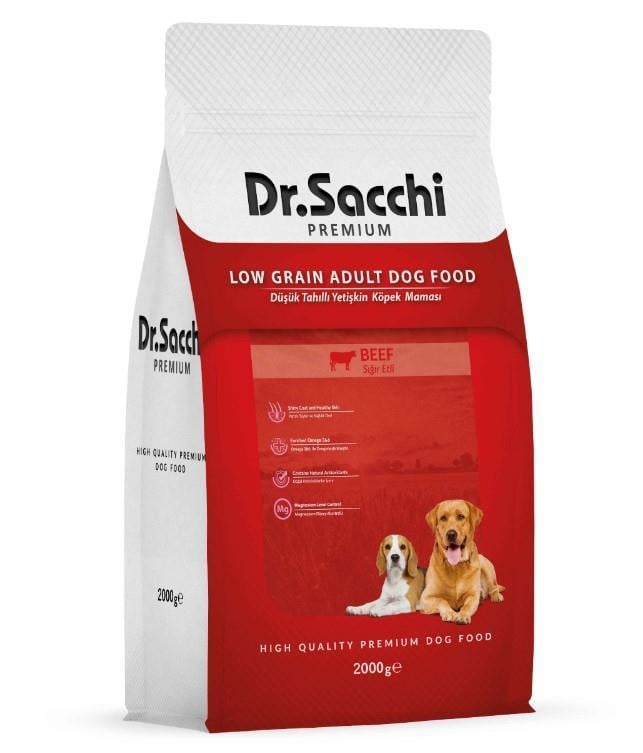 Dr.Sacchi Yetişkin Sığır Etli Köpek Maması 2 Kg