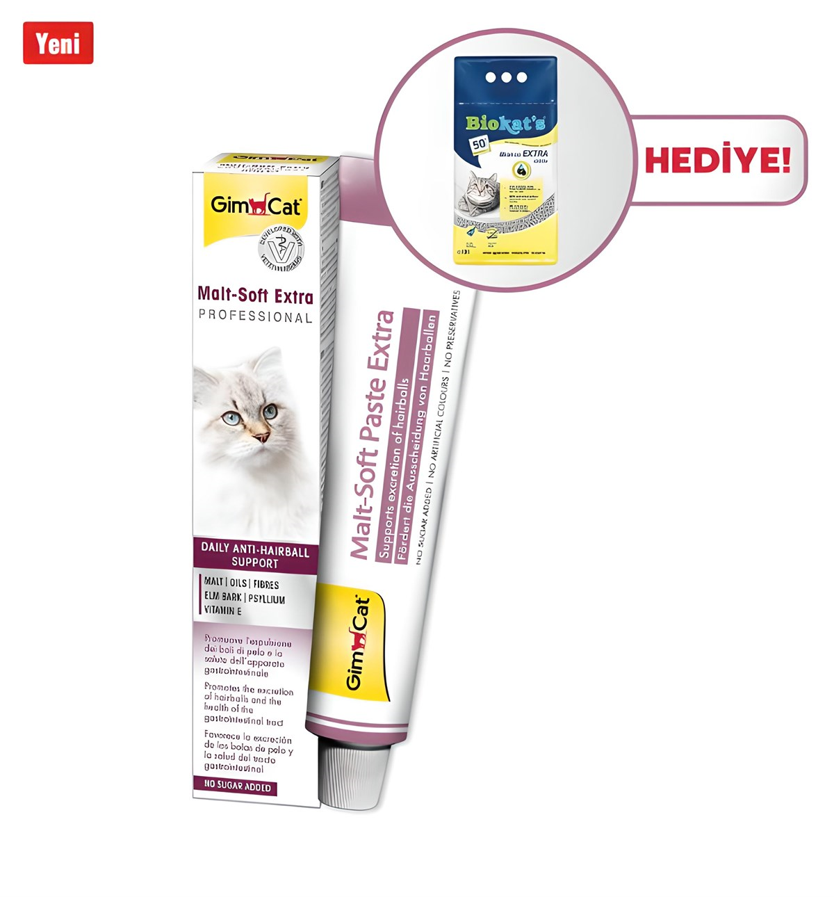Gimcat Malt Soft Extra 100 Gr+ Bikoats Extra Kum Hediye