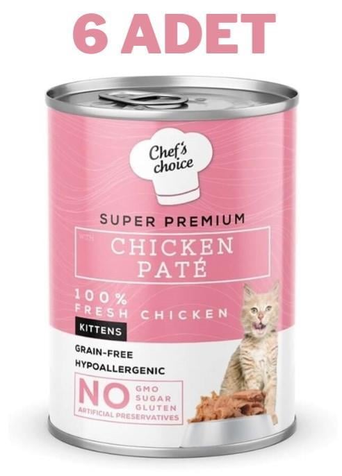 Chefs Choice Kitten Chicken Yavru Kedi Konservesi 6x400 Gr