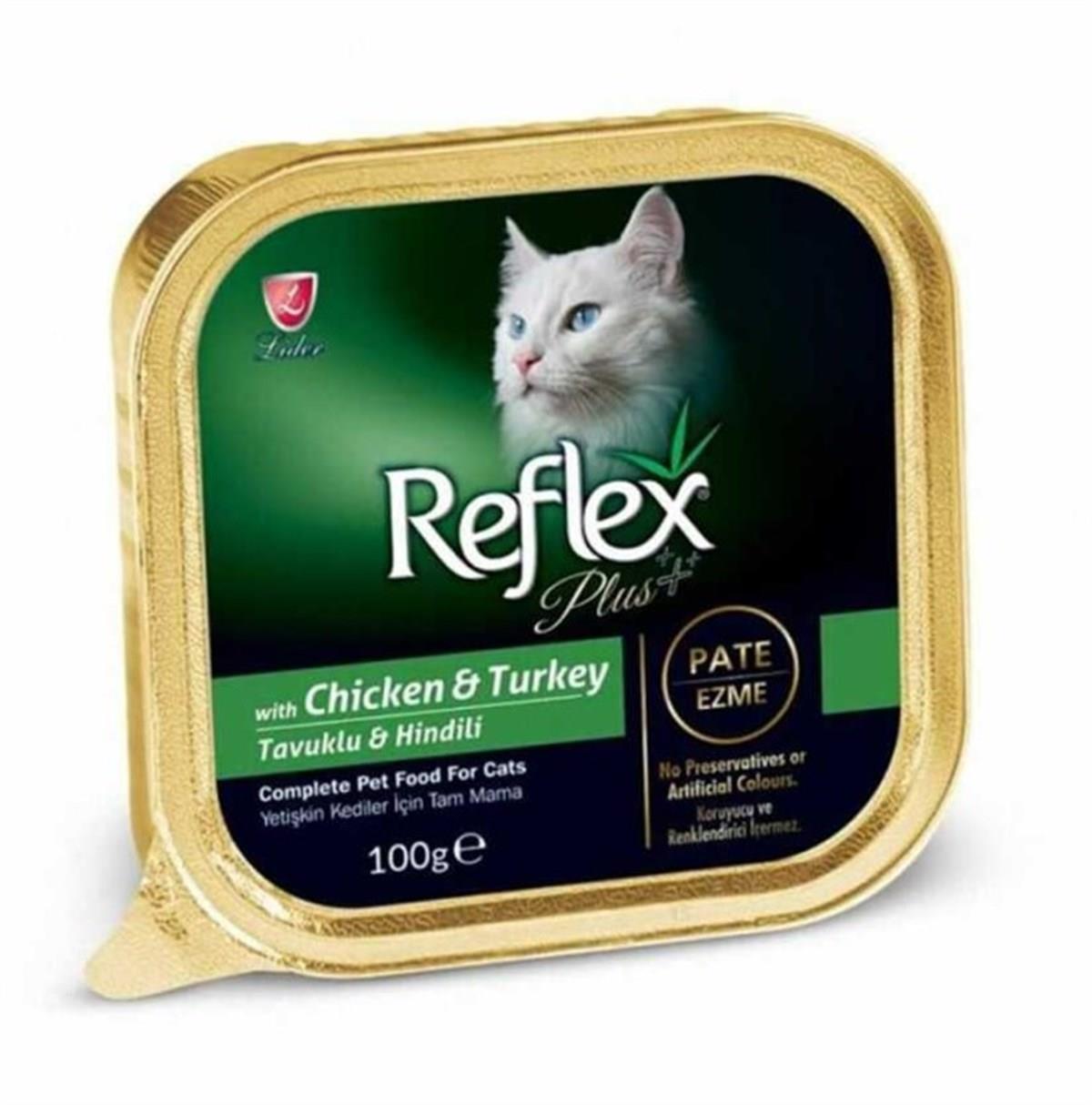 Reflex Plus Tavuk Ve Hindili Kedi Konservesi Pate 100 Gr