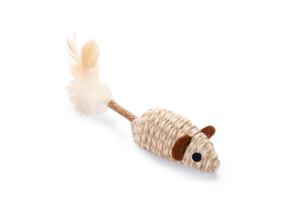 Beeztees Kedi Oyuncağı, Kediotlu Fare ve Tüylü Matatabi Çubuğu, 12cm