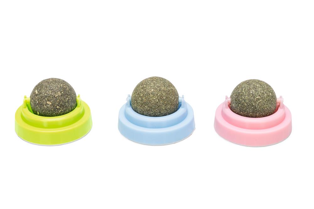 Beeztees Kedi Oyuncağı, Kediotu Topları, 3 Adet, 5x5x4cm