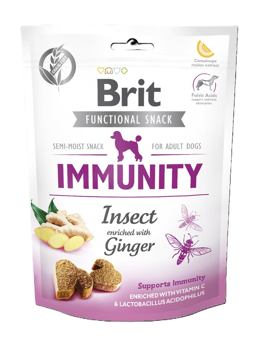 Brit Care Functional Snack Immun Larvalı Zencefilli Köpek Ödülü 150 Gr