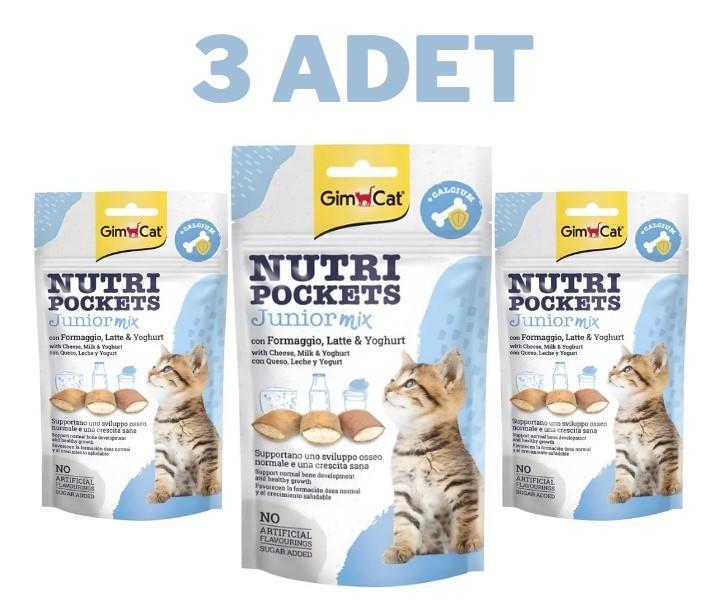 Gimcat Nutripockets Mix Yavru Kedi Ödülü 3x60 Gr
