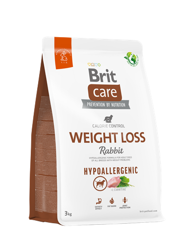 Brit Care Kilo Problemi Olan Yetişkin Köpekler İçin, Hipoalerjenik, Tavşan Etli Kuru Mama 3 kg