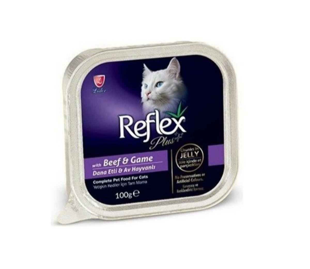 Reflex Plus Biftek Av Hayvanlı Jöle İçinde Kedi Konservesi 100 Gr