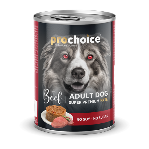 Prochoice Yetişkin Köpekler İçin, Sığır Etli Ve Pirinçli Ezme Konserve 12x400 gr