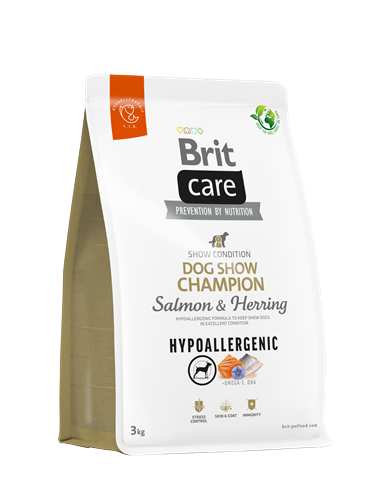 Brit Care Yarışma Köpekleri Kondisyonu İçin, Hipoalerjenik, Somonlu Ve Ringa Balıklı Kuru Mama 3 kg