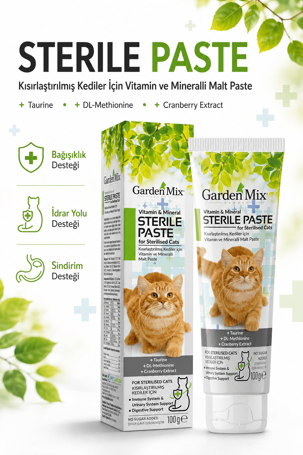 Garden Mix Kedi Steril Multivitamin Macun 100 Gram