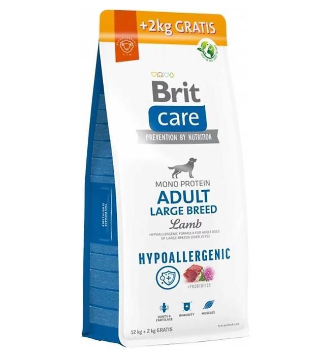 Brit Care Hipoalerjenik Büyük Irk Kuzulu Yetişkin Köpek Maması 12 kg + 2 kg