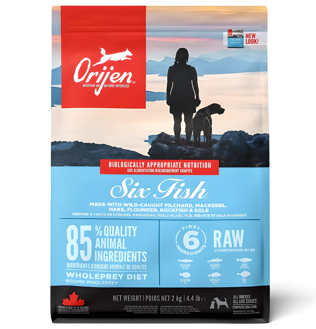 Orijen 6 Six Fish Tahılsız Balıklı Yetişkin Köpek Maması 2 Kg