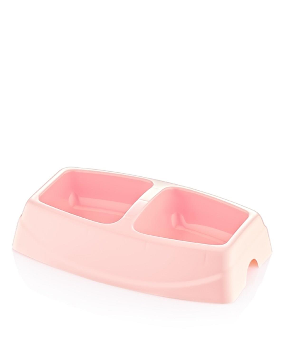 Petpretty İkili Mama ve Su Kabı 500 ml Pembe