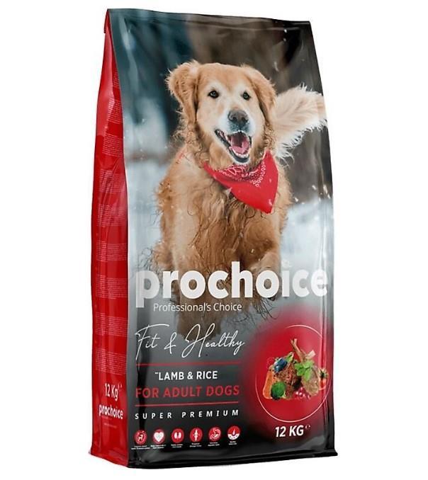ProChoice Fit & Healthy Kuzulu ve Pirinçli Yetişkin Köpek Maması 12kg