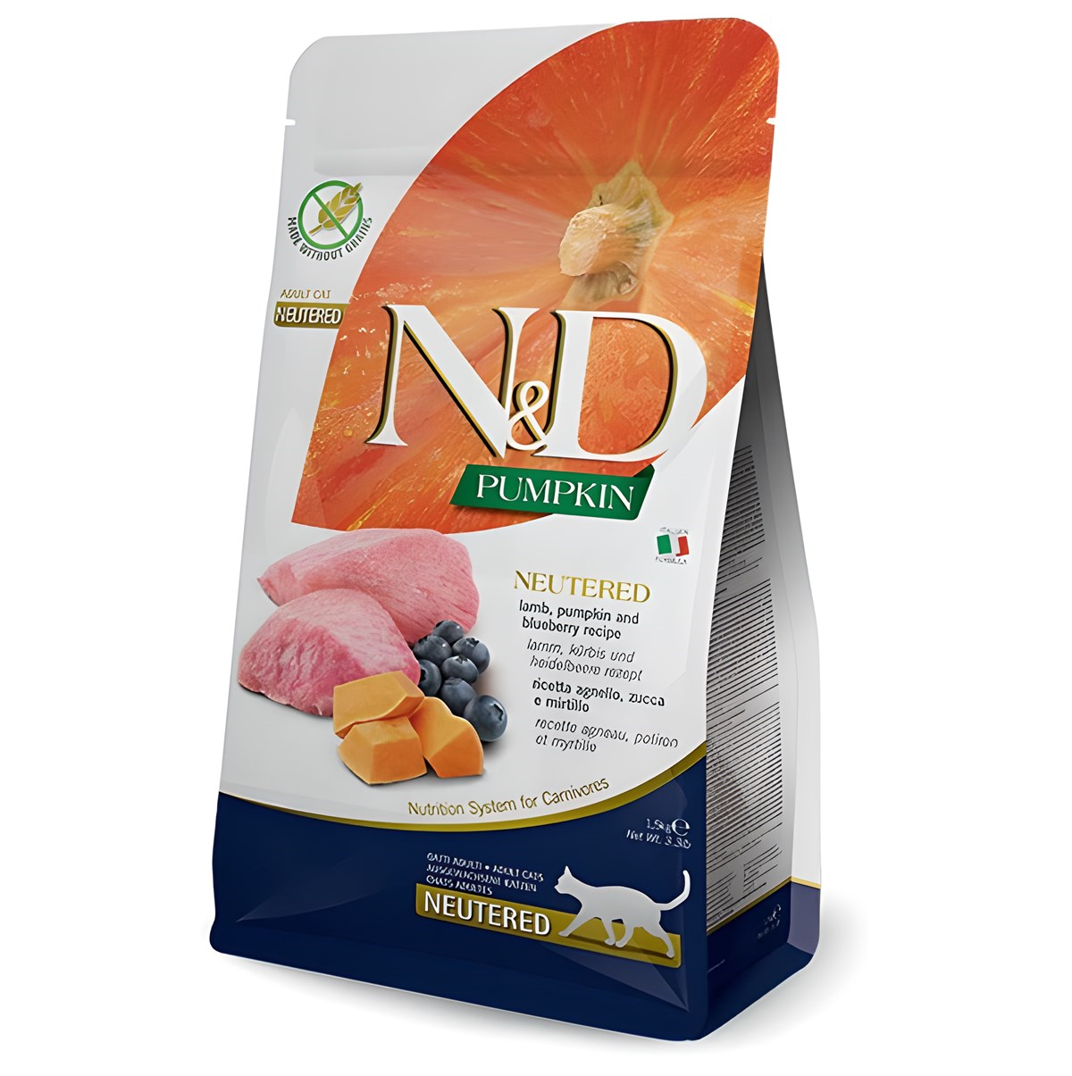 N&D Pumpkin Kuzu Yaban Mersini Kısırlaştırılmış Kedi Maması 1,5 Kg
