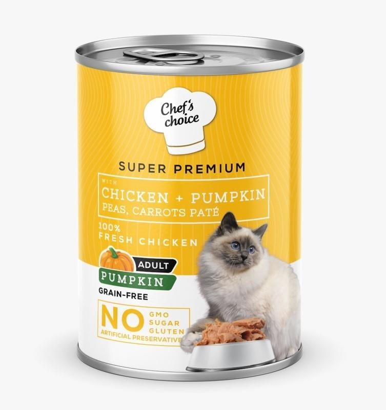 Chefs Choice Tavuklu Balkabaklı Pate Kedi Konservesi 400 Gr