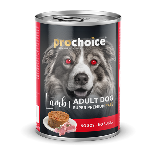 Prochoice Yetişkin Köpekler İçin, Kuzu Etli Ve Pirinçli Ezme Konserve 12x400 gr