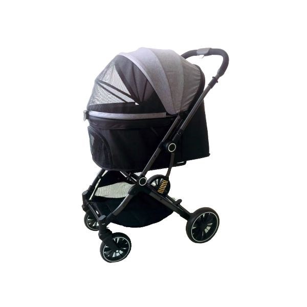 EuroDog Katlanabilir Köpek Arabası Gri 71x56,5x103 cm