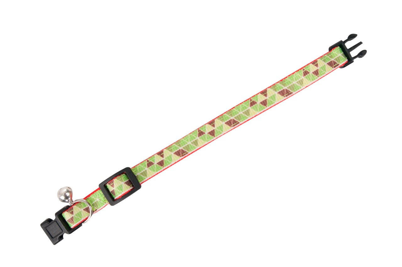 Karlıe Kedi Boyun Tasma Üçgen Desenli 30cm*10mm