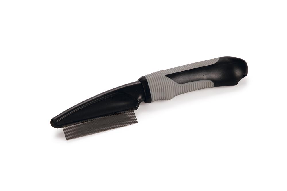 Beeztees Pire Temizleme Tarağı, Siyah, L, 21cm